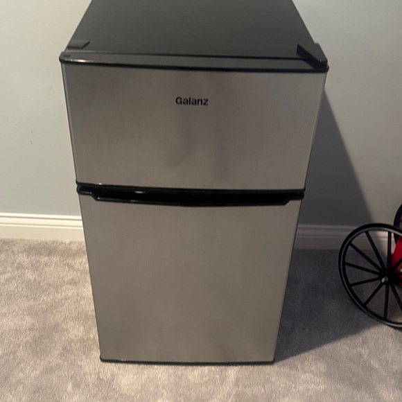 Silver Mini Fridge